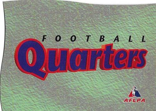 1995 Bewick Enterprises AFLPA Football Quarters - Checklists #NNO Checklist #1 Front